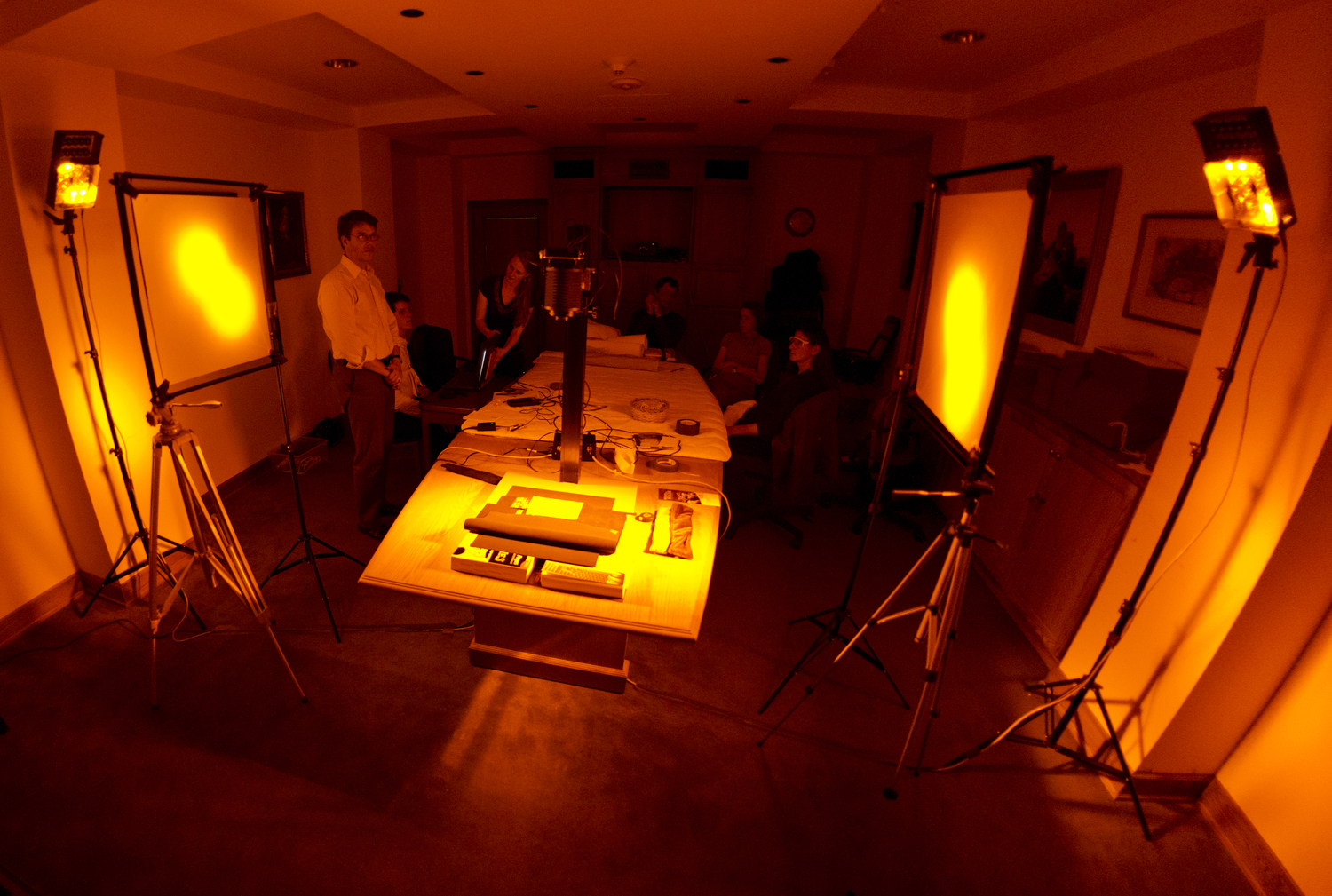 The Lazarus Team imaging at the Folger Libary